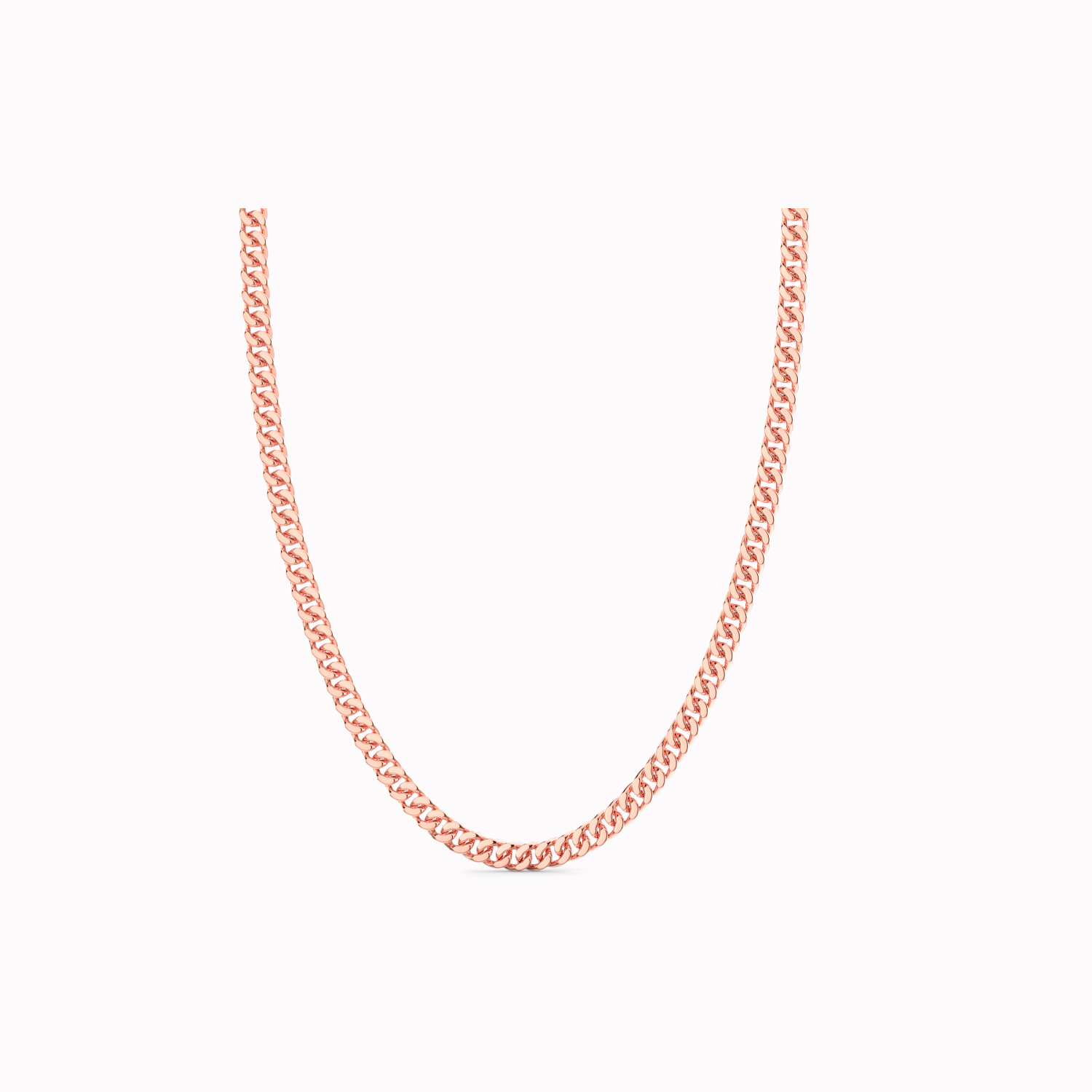 Zancan silver and rose gold chain men's necklace.